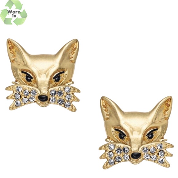 Kate Spade So Foxy Collection of 3 Ring Bracelet Earrings 🦊 ♠️ - Picture 3 of 5